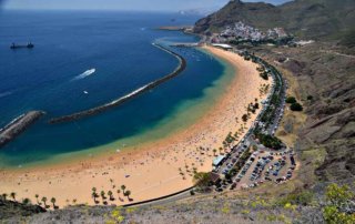 Playa de las Teresitas Tenerife Canary Islands Saharasand beach